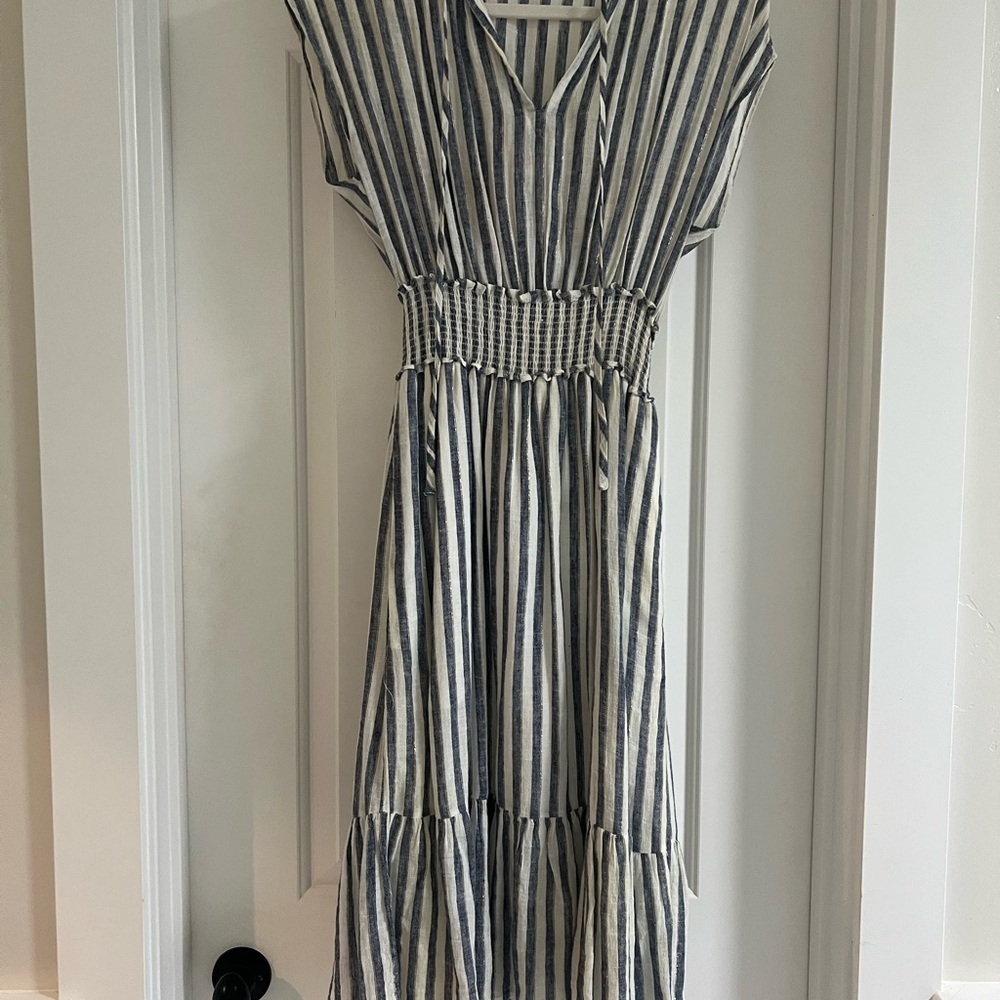 Rails Striped Midi Dress